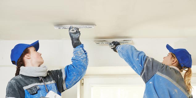 plastering over artext costs less